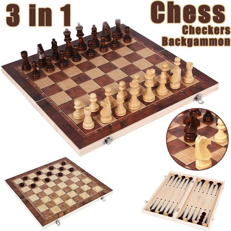 Board Game Vantage - Échiquier 3 en 1, plateau de