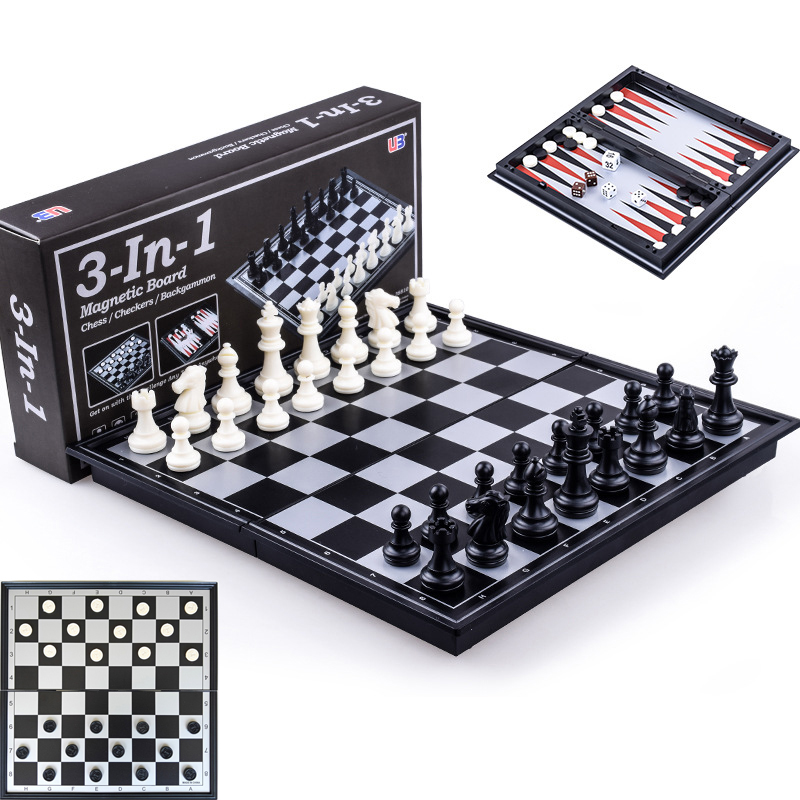 Board Game Vantage - Jeu d'échecs magnétique pliable 25CM, plateau