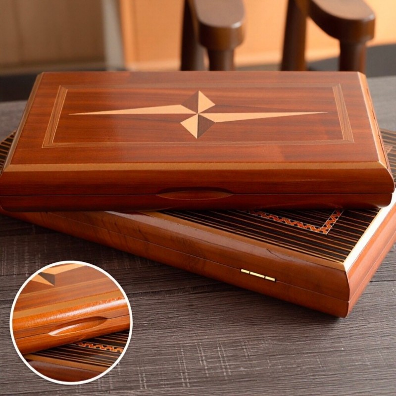 Board Game Vantage - Jeu de backgammon en bois massif