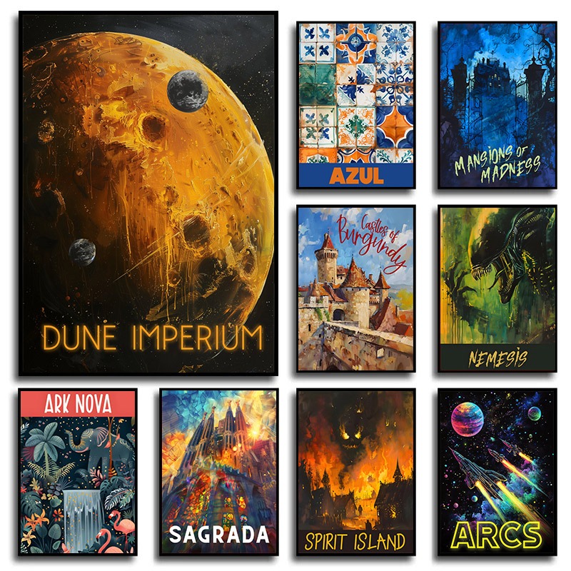 Board Game Dune - Affiche de jeu de société Arcs/Dune