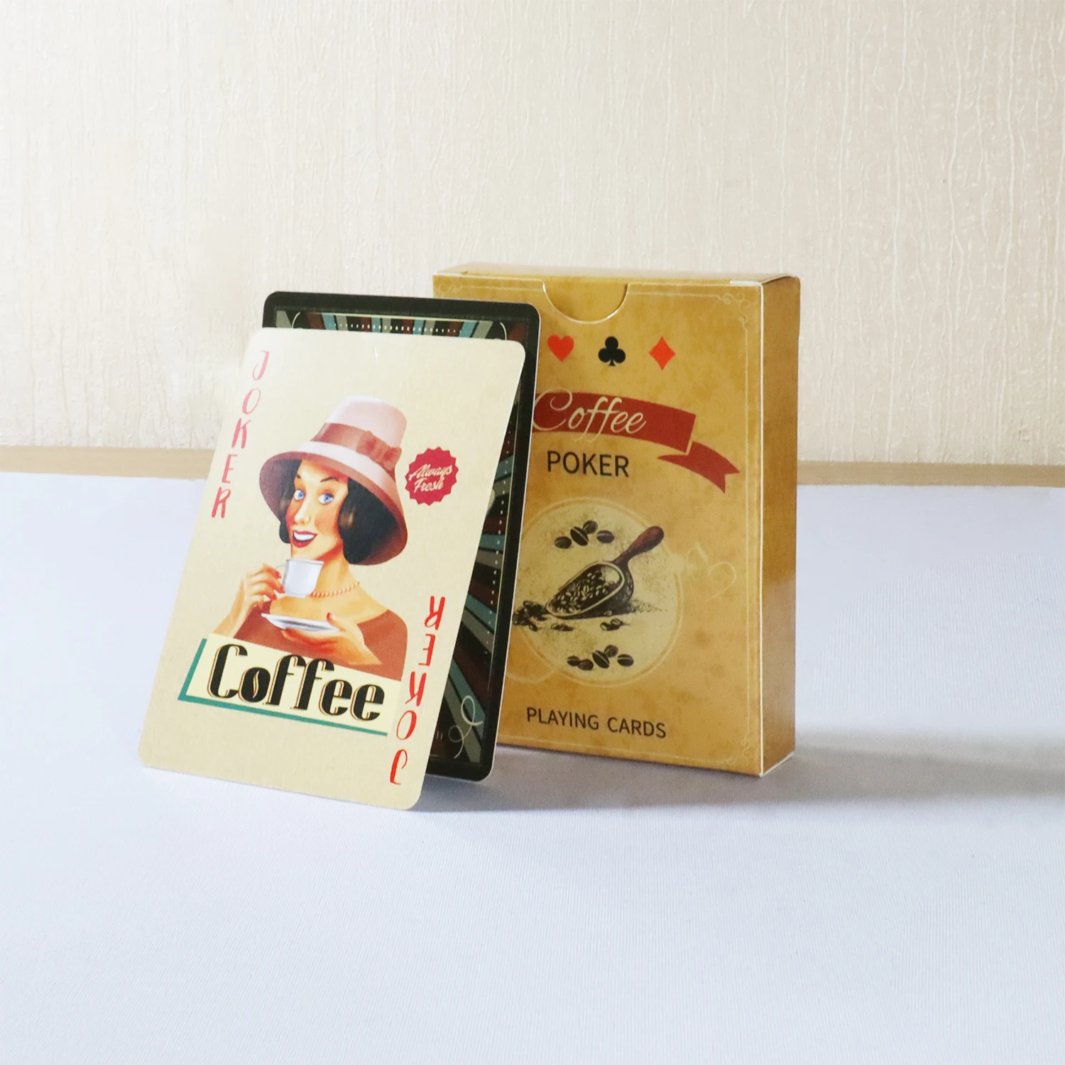 Board Game Vantage - Cartes à jouer en papier café,