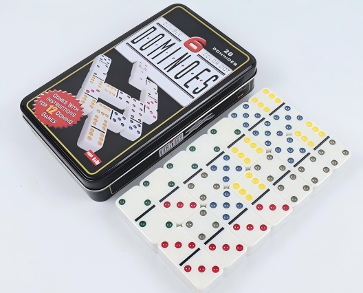 Board Game Box - Jeu de dominos Double Six élégant